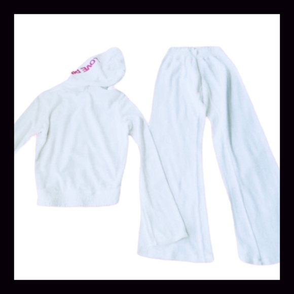 SOLD Vintage Victoria’s Secret Pink French Terry Cloth Set RARE Size M - Picture 4 of 8